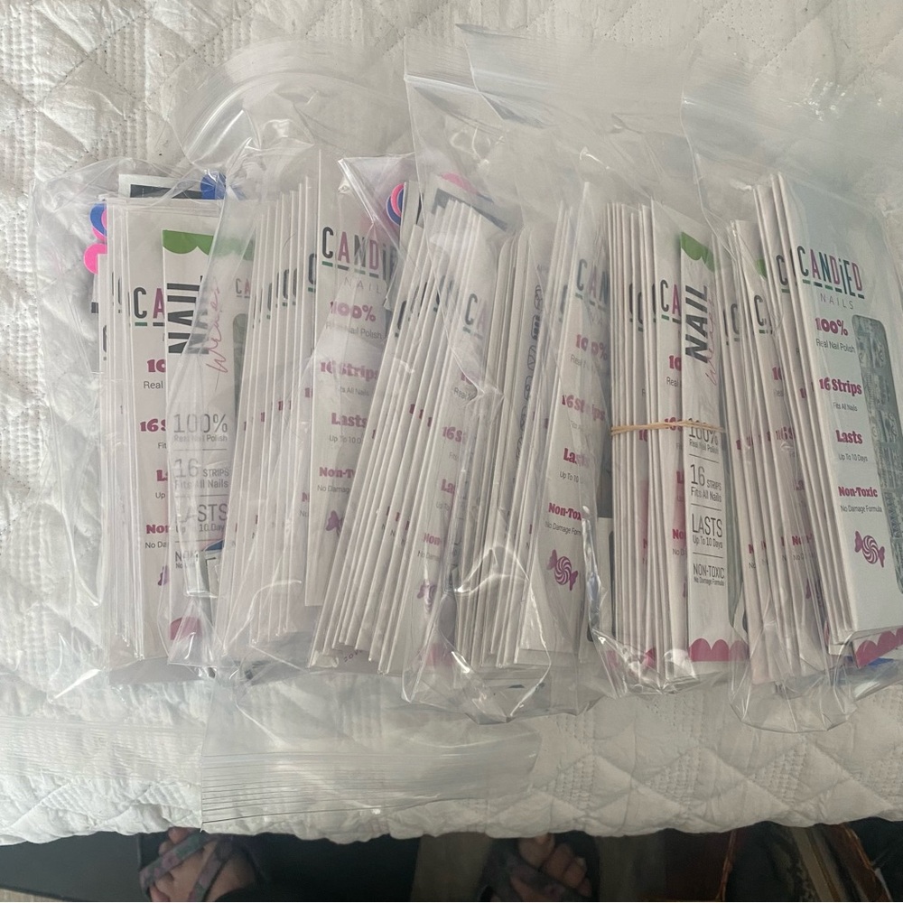 Nail Strips packs of 10 for only $10 which is only a dollar apiece